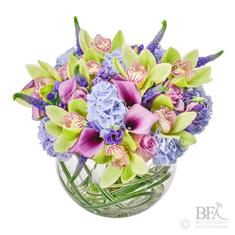 Exquisite Lilac Bowl Arrangement