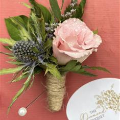 Gents Thistle and lissy  Buttonhole