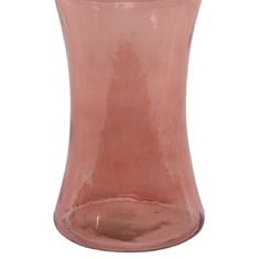 Hand Tied Dusky Pink Glass Vase 