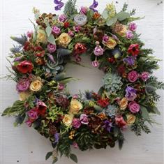 Festive Flower wreath 
