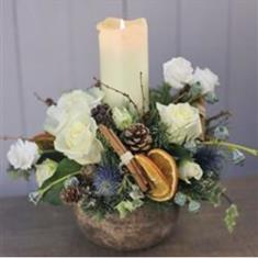 White, Orange and Spice Centre Piece