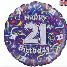  Birthday Streamers 21st 