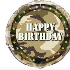 Birthday Camouflage Foil