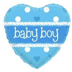 Baby Boy Heart Balloon 