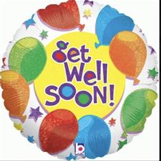 Get Well Soon Balloons and Strs