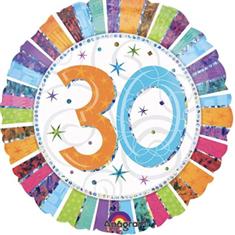 Happy 30th Multi Coloured 