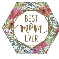 Best Mom Terrarium Hexagon