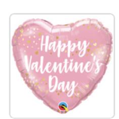 Happy Valentine&#39;s Day Pink Heart