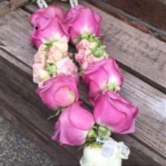 Pink Rose Garland