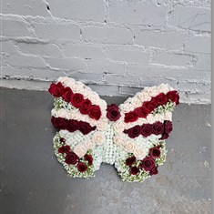 Luxury Faux Butterfly Funeral Tribute