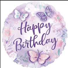Birthday Butterflies Foil Balloon